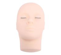 Tête de mannequin de cils en silicone souple 3 couches de cils Tête d'entraînement réaliste pour extensions de cils Maquillage Pratique Compétences de beauté 9,37 x 5,71 x 4,8