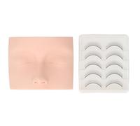 Tête de mannequin d'entraînement pour extensions de cils, réaliste, doux au toucher, modèle de tête d'entraînement pour extensions de cils, débutants et professionnels, matériau