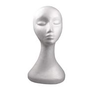 Tête De Mannequin En Mousse De Polystyrène Pour Femme, Présentoir De Modèle Pour Perruque, Bijoux, Casque