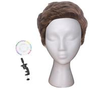 Tête De Mannequin En Mousse - Modèle de Tête pour Présentation d'Accessoires Capillaires - Supports d'Affichage Économes d'Espace pour Chapeaux Lunettes Accessoires Capillaires Outil de Coiffure Démon
