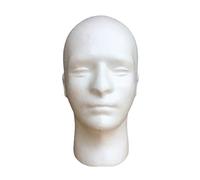 Tête de Mannequin en mousse pour hommes, accessoires de mode, affichage de chapeau, Mannequin pour la pratique de la coiffure, outil de formation pour barbier