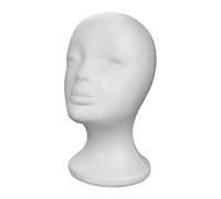Tête de Mannequin Femme - de modèle d'affichage réaliste, de Pratique de Coiffure, Chapeau de Perruque, Outil de Formation en Salon | Tête de Mannequin Durable pour l'artisanat de coif