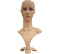 Tête de mannequin HWC-G70, mannequin perruque femme femme mannequin de vitrine, articulée 55cm