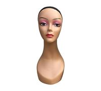 Tête de Mannequin, Mannequin Chauve Femme, Tête Mannequin Perruque, Tête Stand Lisse Stable Base Perruque Modèle D'affichage pour Postiches Chapeaux, Tête à Coiffer Mannequin Tête, ROSE