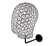 Tête de mannequin moderne en métal pour perruques, chapeaux, casquettes et autres supports amovibles