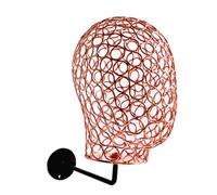 Tête de mannequin moderne en métal pour perruques, chapeaux, casquettes et autres supports amovibles