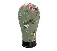 Tête de mannequin portable d'entraînement à la coiffure avec base renforcée en polyuréthane et broches interchangeables