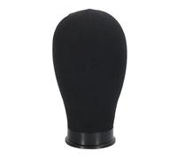 Tête de mannequin portable d'entraînement à la coiffure avec base renforcée en polyuréthane et broches interchangeables