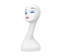 Tête de Mannequin pour Perruques, Support de Tête de Perruque, Base Stable de 50 Cm pour Affichage de Perruque élégante avec Trous de Montage, pour Chapeau, Bijoux et Cosmétologie