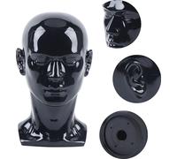 Tête de mannequin, PVC de haute qualité, base stable, facile à nettoyer