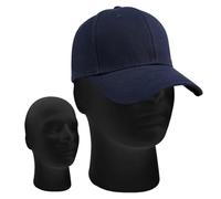 Tête de mannequin - support de perruque de 11 pouces pour présentation de bijoux avec base stable, velours noir en mousse, modèle de beauté de cosmétologie, accessoires de lunettes de chapeau pour sal