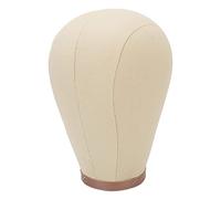 Tête de Mannequin Tête de Bloc de Toile de Liège avec Trou de Montage pour Affichage de Séchage de Style de Perruque (24 pouces)