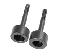 Tête de marteau à tige carrée, pour outil à tige ronde SDS, construction en métal robuste pour entraînement de tige au sol, compatible avec pneumatique électrique et (tige ronde)