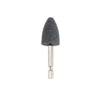 Tête de meulage conique à tige hexagonale pour outils rotatifs, roue abrasive en corindon marron, 16/20/30 mm, compatible avec perceuses électriques et meuleuses portables, gris