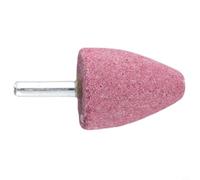 Tête de meulage conique en corindon rouge pour métal, tige de 6 mm, accessoire d'outil rotatif, outil de polissage et d'élimination de la rouille, pointe abrasive en forme de cône (29 mm)