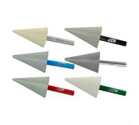 Tête de meulage conique en résine émeri avec tige de 6 mm, grain 50-1500, avec meuleuse électrique suspendue, pour sculpture sur pierre, céramique, verre, pierre précieuse (grain 50#)