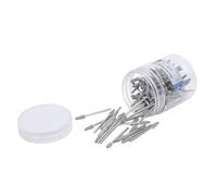 Tête de Meulage de Manucure, Forets pour Ongles Forets à Ongles en Silicone avec Boîte de Rangement 100 Pièces Foret à Ongles à Baril Conique en Acier au Tungstène à Quartz pour