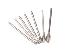Tête De Meulage Diamant Ovale 1.2/1.5/2/2.5/3/4/5mm, Mèches De Pierre De Jade, Sculpture, Polissage, Outils De Gravure, Accessoires Dremel, 7 Pièces