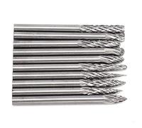 TÊTE DE MEULAGE EN ACIER AU TUNGSTÈNE FRAISE EN CARBURE DURABLE 10PCS LIME ROTATIVE À DOUBLE RAINURE 3X3MM POUR LE TRAITEMENT MÉCANIQUE ET LA GRAVURE D'ARTS ET D'ARTISANAT