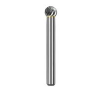 Tête De Meulage En Acier Au Tungstène, Lime Rotative En Carbure De Type D, Fraise Sphérique À Simple Et Double Fente, 6-16MM, 1 Pièce(Single slot 8MM)
