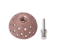 Tête de meulage pneumatique hémisphérique de rechange en acier 42/55 mm, outils de réparation de pneus, bâton de nettoyage abrasif pour bandes abrasives et disques