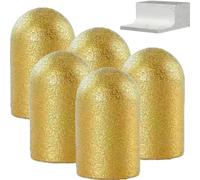 Tête de meulage ronde brasée sous vide abrasive, tête de meulage diamantée brasée fraise à billes pour meuleuse d'angle, fraises diamantées, fixation de filetage standard, (5PCS)