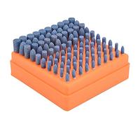 Tête de meulage Shizai tête de meulage de polissage 100 pièces (diamètre du manche bleu 3mm)