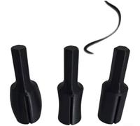 Tête de meule convexe pour perceuse électrique Fixation abrasive Broyeur incurvé 6 cm Noir (3 pièces)