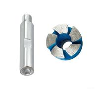 Tête de meule de 2,5 cm pour meuleuse d'angle parfaite pour le béton, la pierre et la maçonnerie avec design en acier traité thermiquement (avec tige de 40 mm)