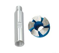 Tête de meule de 2,5 cm pour meuleuse d'angle parfaite pour le béton, la pierre et la maçonnerie avec design en acier traité thermiquement (avec tige de 80 mm)