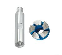 Tête de meule de 2,5 cm pour meuleuse d'angle parfaite pour le béton, la pierre et la maçonnerie avec design en acier traité thermiquement (avec tige de 60 mm)