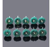 Tête De Meule Pour Outil Rotatif Dremel, Tampon De 25mm, 10 Pièces, Tige De 3mm Pour Poncer Les Accessoires Dremel