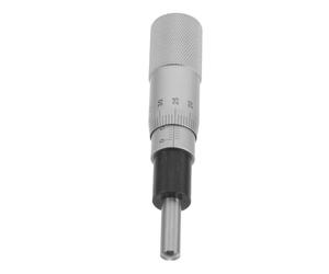 Tête de Micromètre à Pointe Ronde 0-25mm en Acier Inoxydable | Réglage Manuel Précis, Stabilité Solide, Usage Métrologie Industrielle, Accessoire pour Table Coulissante Argenté