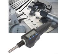 Tête de micromètre numérique 0-25 mm avec résolution de 0,001 mm, micromètre électronique pour mesure, sonde en alliage, conversion d'unités, compatible