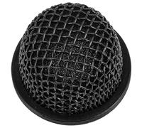 Tête de Microphone en Métal à Grille, Accessoire Solide Noir | Réduit les Bruits de Souffle Vent, Installation Simple, Filtre Mousse Intérieur, pour Ktv