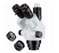 Tête de microscope stéréo à zoom trinoculaire simulfocal AmScope 7X-45X - Expédié depuis Moscou(With 0.5X 0.7X)