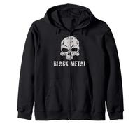Tête de Mort Black Metal Sweat à Capuche