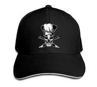 Tête de Mort Chef Cuisine Casquette de Baseball Réglable Papa Chapeau Vintage Unisexe Sandwich Denim Hip Hop Camionneur Soleil