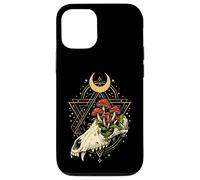 Tête de Mort de cerf - Os - Champignons - Culture vautour Occulte Coque pour iPhone 12/12 Pro