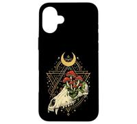 Tête de Mort de cerf - Os - Champignons - Culture vautour Occulte Coque pour iPhone 16 Plus