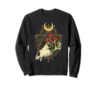 Tête de Mort de cerf - Os - Champignons - Culture vautour Occulte Sweatshirt