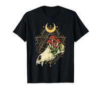 Tête de Mort de cerf - Os - Champignons - Culture vautour Occulte T-Shirt