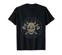 Tête de mort design Vikings T-Shirt
