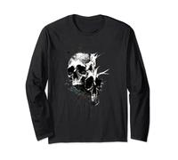 Tête de mort double presque monochromatique Manche Longue