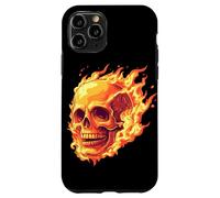 Tête de mort en feu, flamme, Rock, moderne et design ! Coque pour iPhone 11 Pro