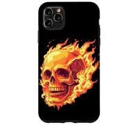 Tête de mort en feu, flamme, Rock, moderne et design ! Coque pour iPhone 11 Pro Max
