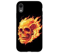 Tête de mort en feu, flamme, Rock, moderne et design ! Coque pour iPhone XR