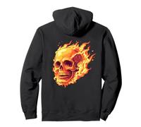 Tête de Mort en feu, Flamme, Rock, Moderne et Design ! Sweat à Capuche