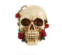 Tête de mort en forme de rose pour décoration d'intérieur