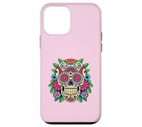 Tête de Mort Florale en Sucre Jour des Morts Dia de Los Muertos Femme Fille Coque pour iPhone 12 Mini